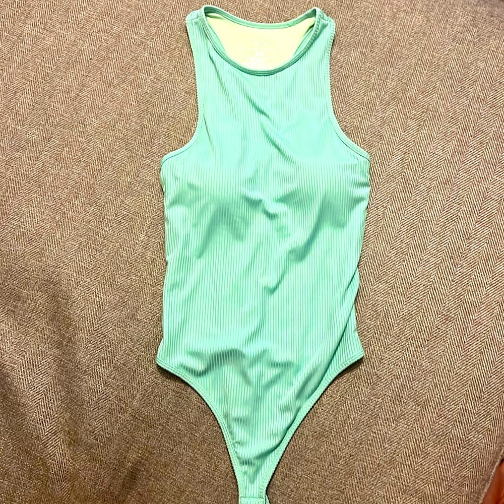 COPY - Klassy Networks mint ribbed bramisuit